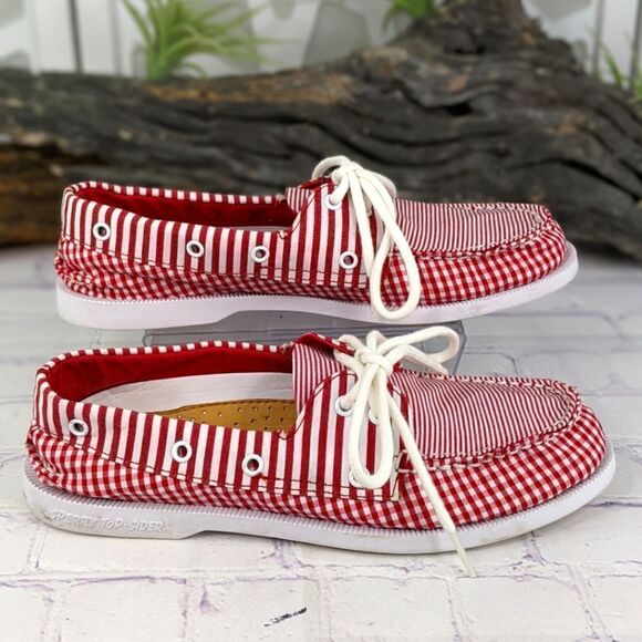 Sperry Authentic Original 2-Eye Boat Flats Casual - Red - Picture 3 of 10